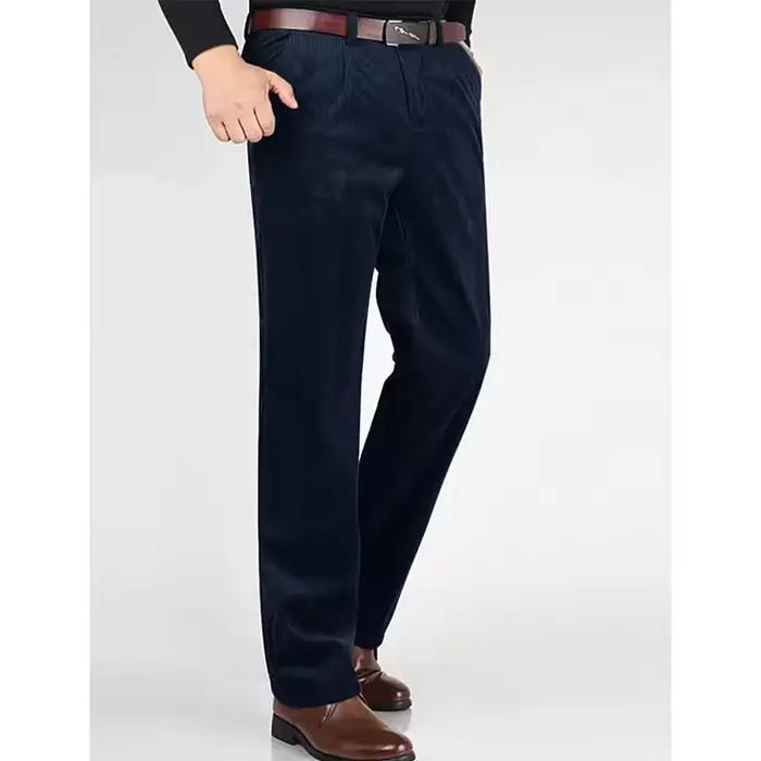 Costume 2 pièces élégant pour homme en velours côtelé