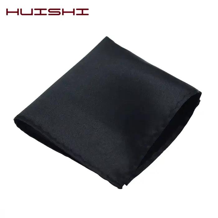 HUISHI solide mouchoir Vintage mode fête poche Hanky pour costume hommes