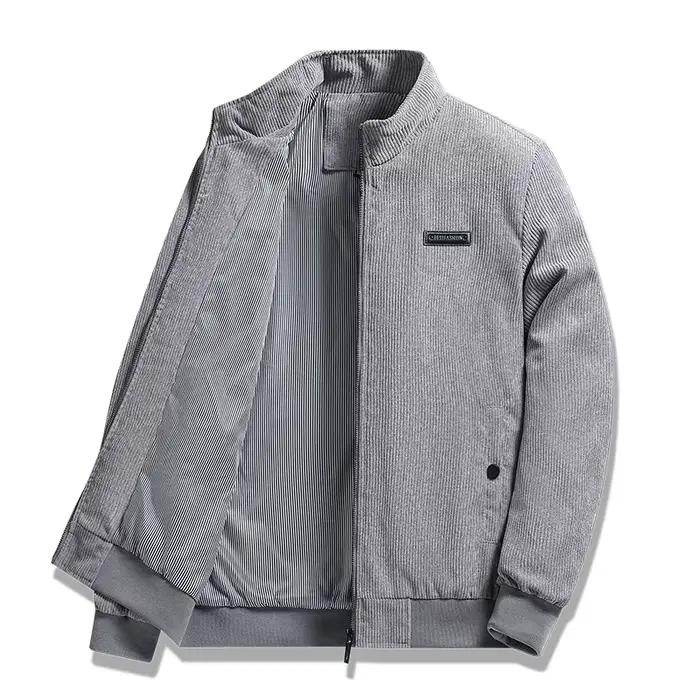 Veste d'automne en velours côtelé pour homme