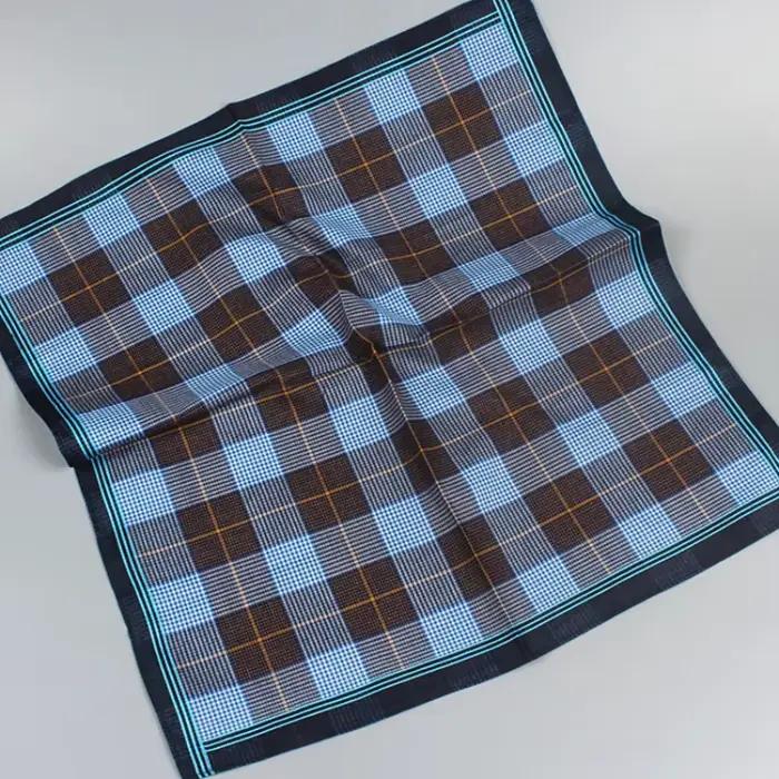Mouchoirs en tissu rayé pour hommes style élégant et fin multi-couleurs pour homme accessoire mode pour occasions spéciales ou quotidienne
