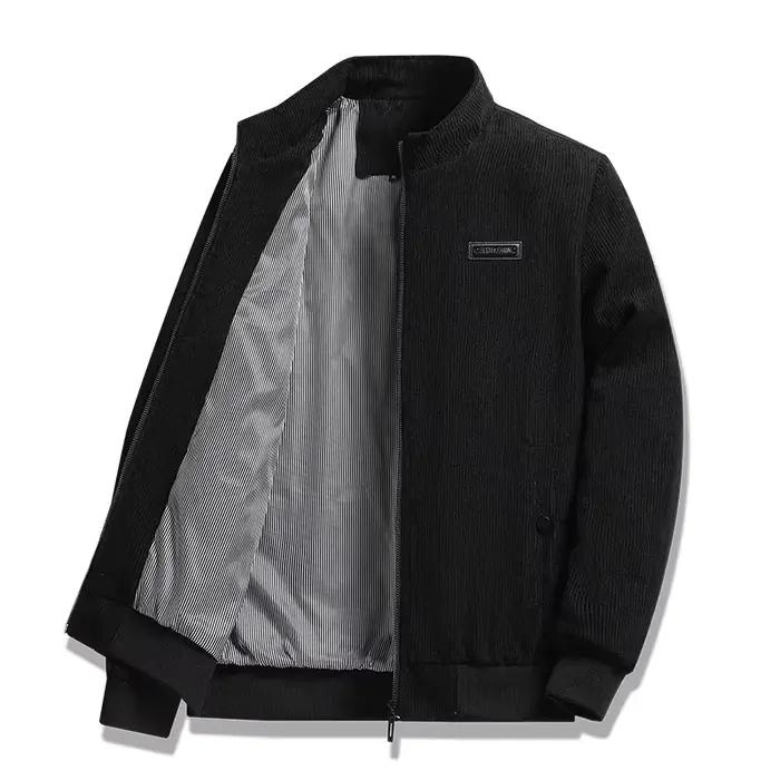Veste d'automne en velours côtelé pour homme