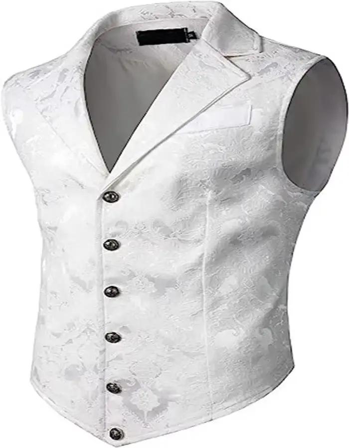 Gilet de costume d'affaires Vintage britannique à la mode pour hommes