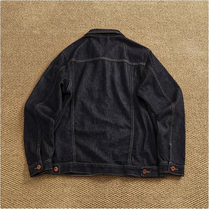 Veste en jean épaisse couleur originale pour homme