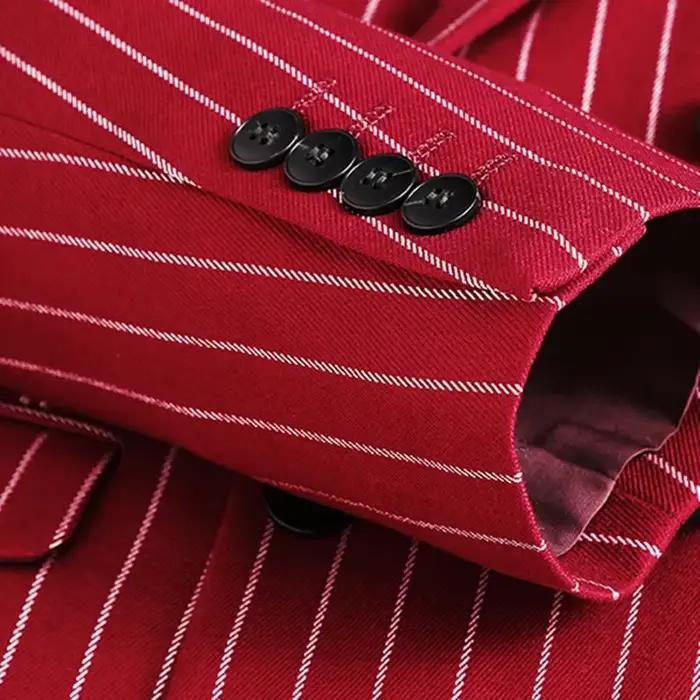 Blazer rayé pour hommes, élégant et polyvalent pour affaires, événements sociaux et cérémonies de mariage