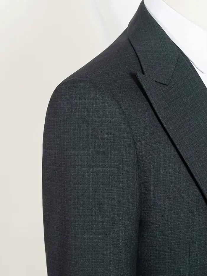 Nouveau costume homme vert foncé slim fit à un bouton