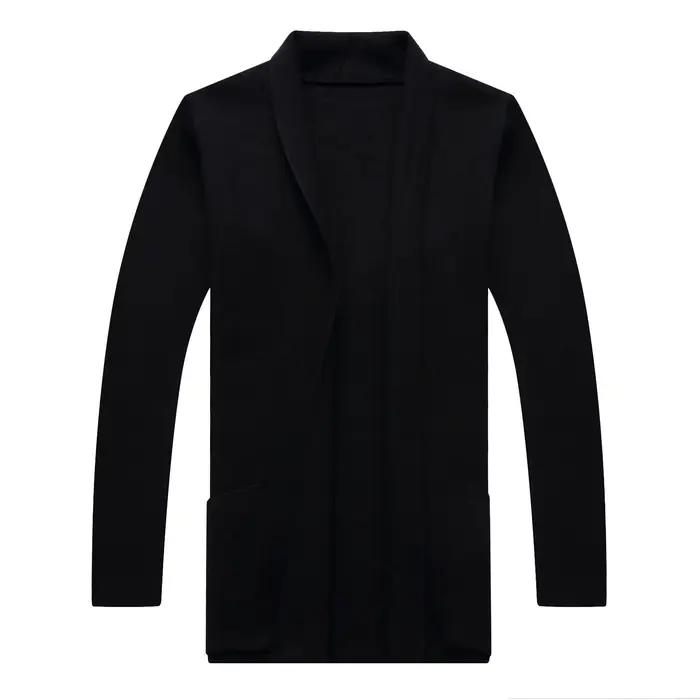 Cardigan long en tricot pour homme 2026