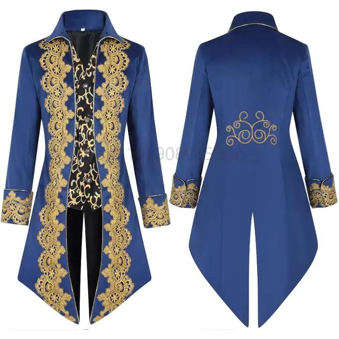 Tuxedo en dentelle bleue pour hommes
