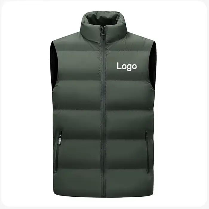 Gilet sans manches personnalisé avec fermeture éclair pour homme