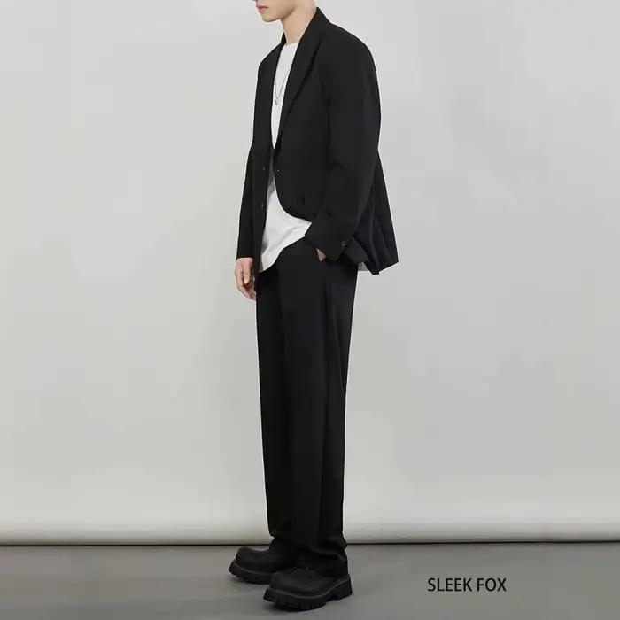 Costume noir décontracté pour hommes