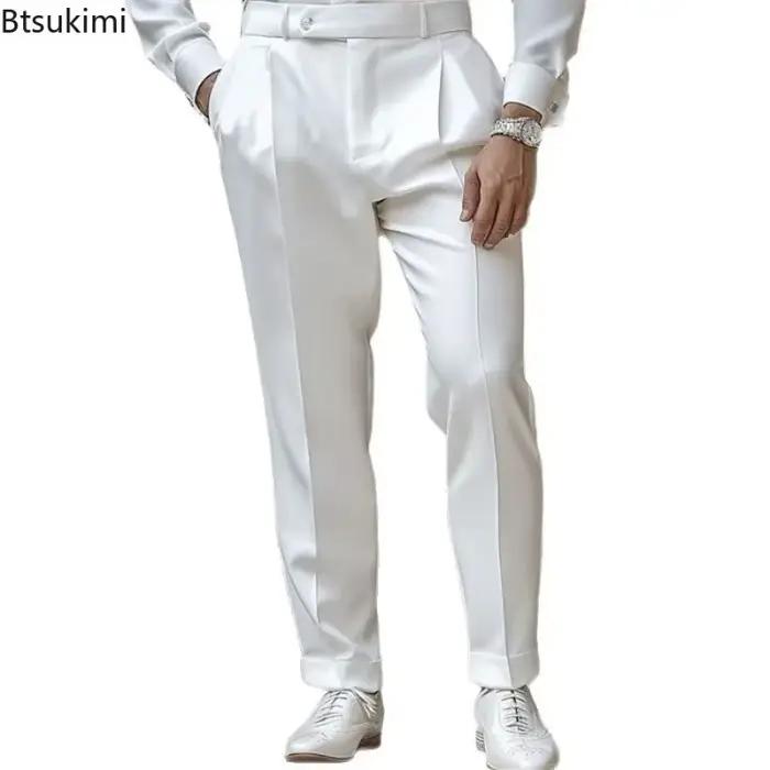 Pantalon de costume haut de gamme pour homme décontracté et élégant pour occasions spéciales et quotidienne toutes saisons