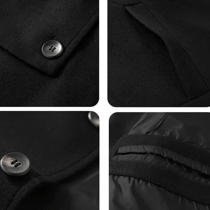 Veste en laine hommes grande taille 12XL couleur unie vestes manteaux