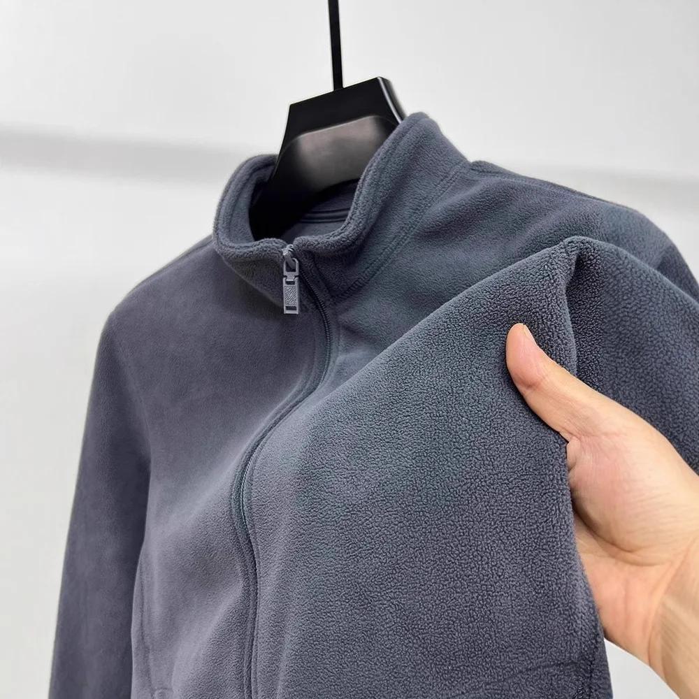 Veste polaire tendance pour homme, doublure intérieure automne-hiver, chaude, anti-rétrécissement, c