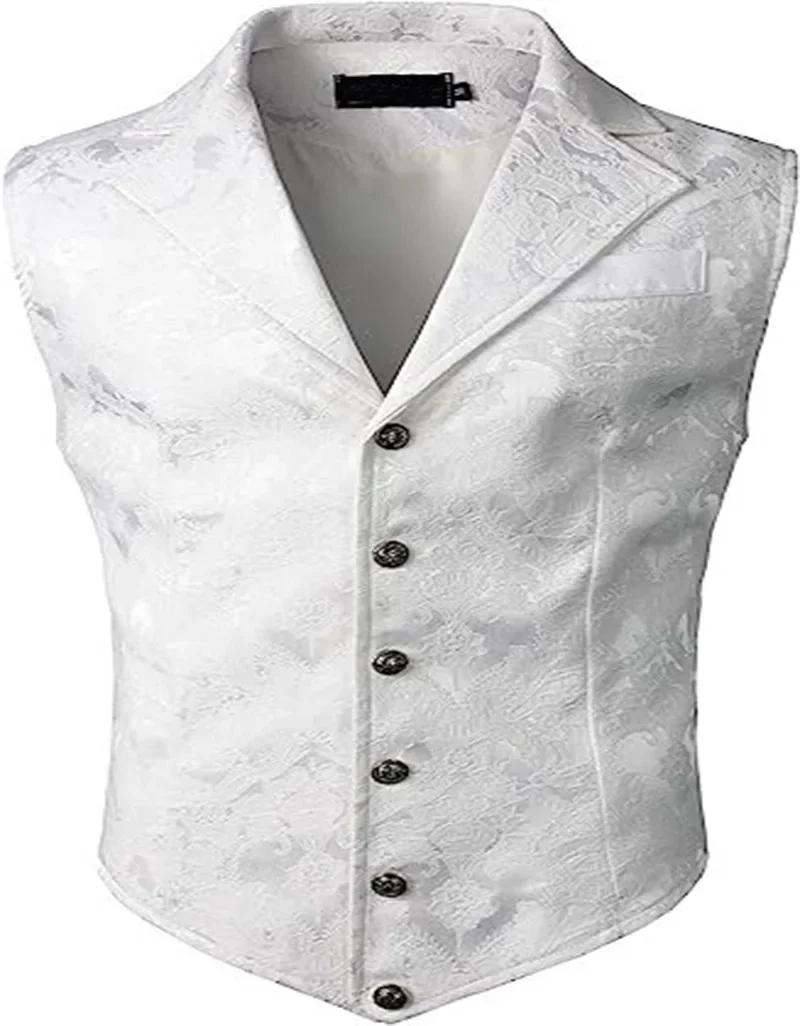 Gilet de costume d'affaires Vintage britannique à la mode pour hommes, coupe cintrée décontractée, l