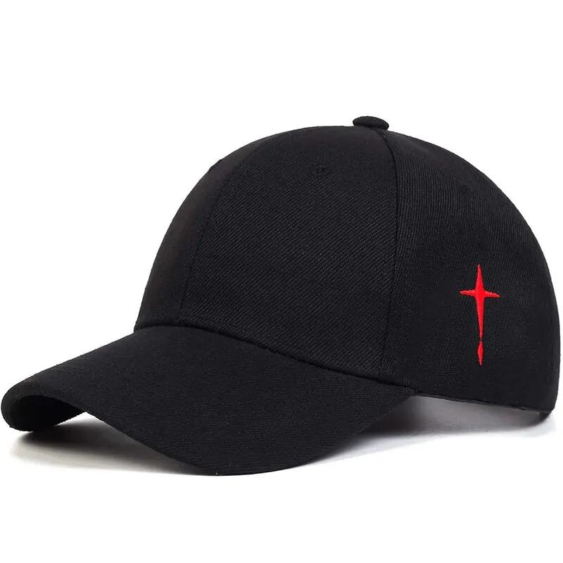 Casquettes de Baseball unisexes simples avec broderie de gouttes d'eau croisées, chapeau décontracté