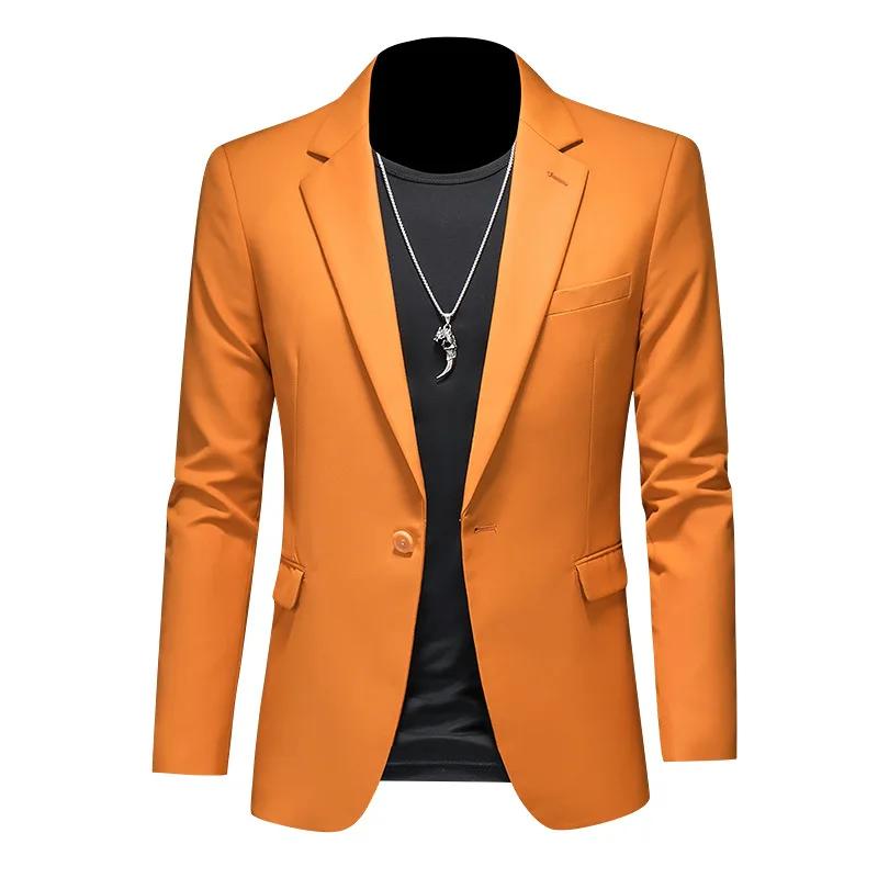 Costume pour hommes, grande taille, coupe cintrée, simple boutonnage, Blazer professionnel, pour mar