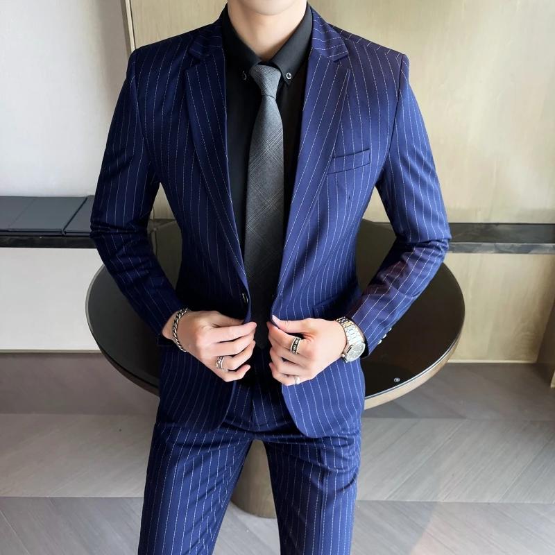Ensemble costume et pantalon Boutique haut de gamme pour hommes, ensemble deux pièces pour fête de m