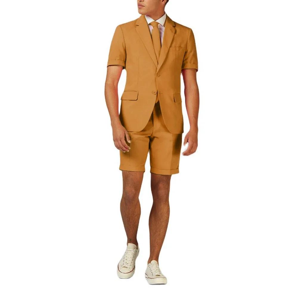 Nouveau rose hommes costumes simple boutonnage et revers cranté hommes costumes intelligent décontra