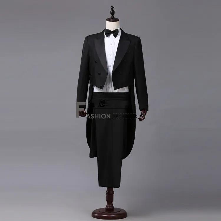 Ensemble de costumes de smoking classiques pour hommes, manteau formel Vintage, veste de smoking Sli