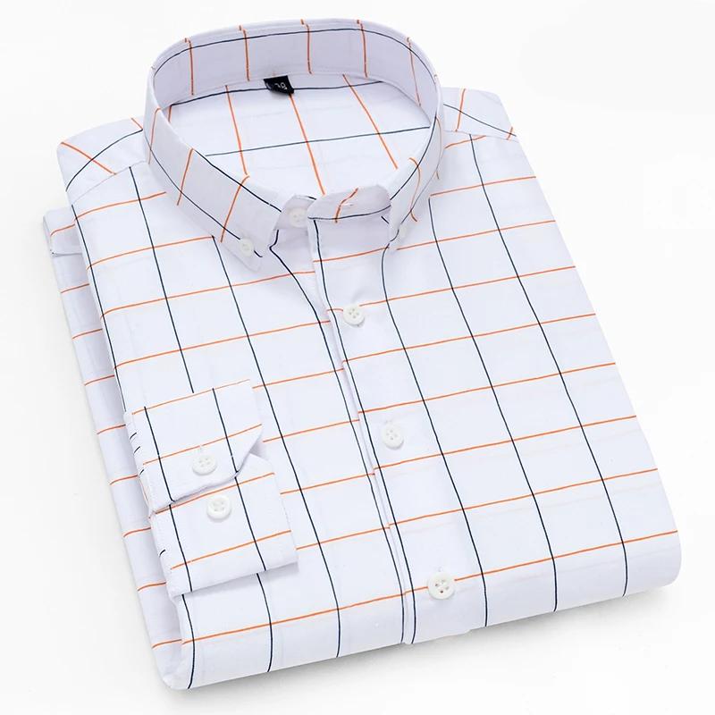 Chemises formelles pour hommes, manches longues, Anti-rides, rayées, mode Business, chemise sociale