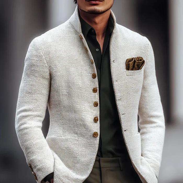 Automne hiver nouvelle veste pour hommes costume décontracté rétro mode hommes costume veste