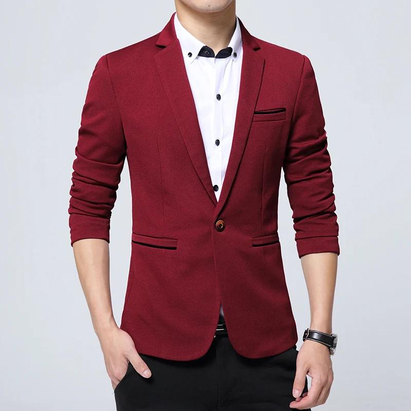 Veste de Costume Décontractée pour Homme, Blazer Sportif à Un Bouton, Veste de Costume Formelle, Ves