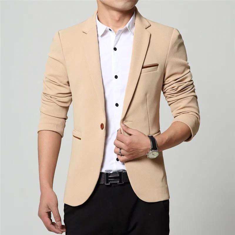 2024 hommes coupe ajustée nouvelle mode Blazer costume veste noir bleu rouge grande taille L à 5XL h