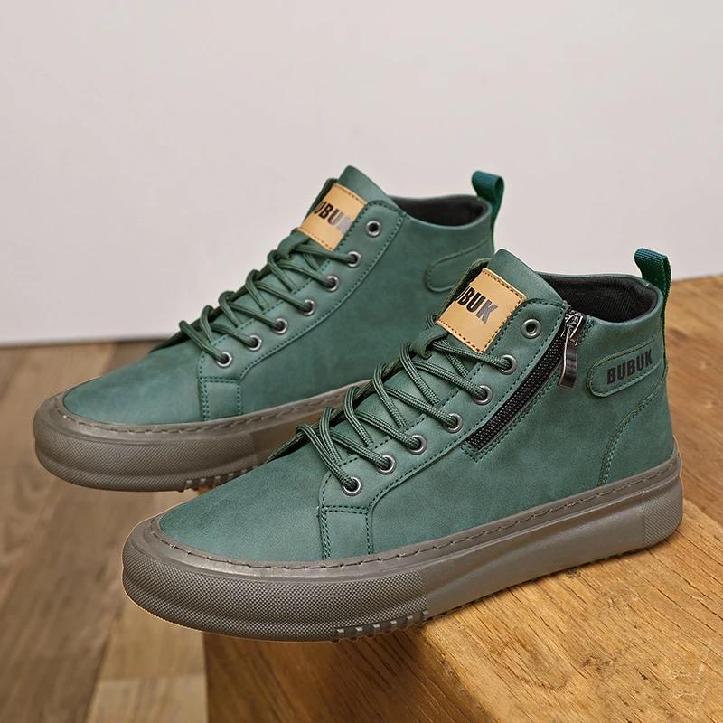 Chaussures pour hommes Nouvelle mode Chaussures décontractées à la mode à lacets Légères Mid-Top Cha