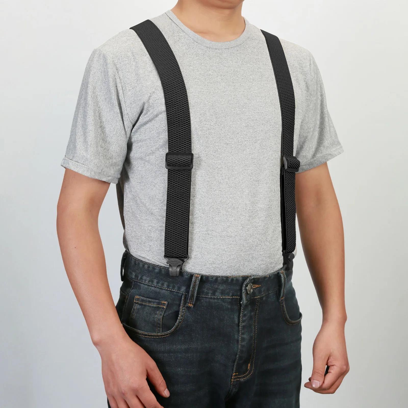 Bretelles de Surintendant artificiel astiques Réglables X-Back pour Homme, Bretelles de Travail RapD