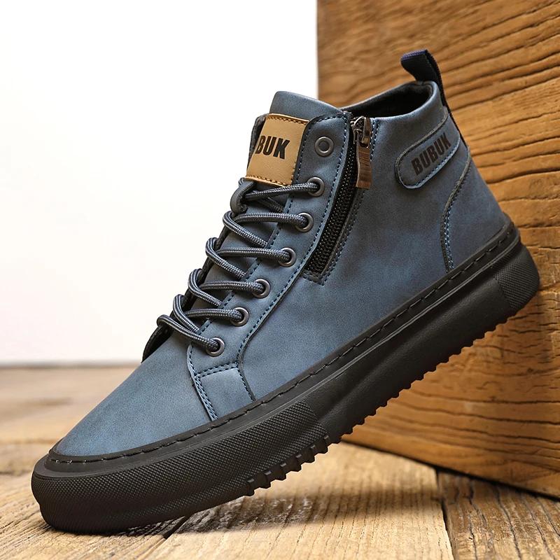 Chaussures pour hommes Nouvelle mode Chaussures décontractées à la mode à lacets Légères Mid-Top Cha