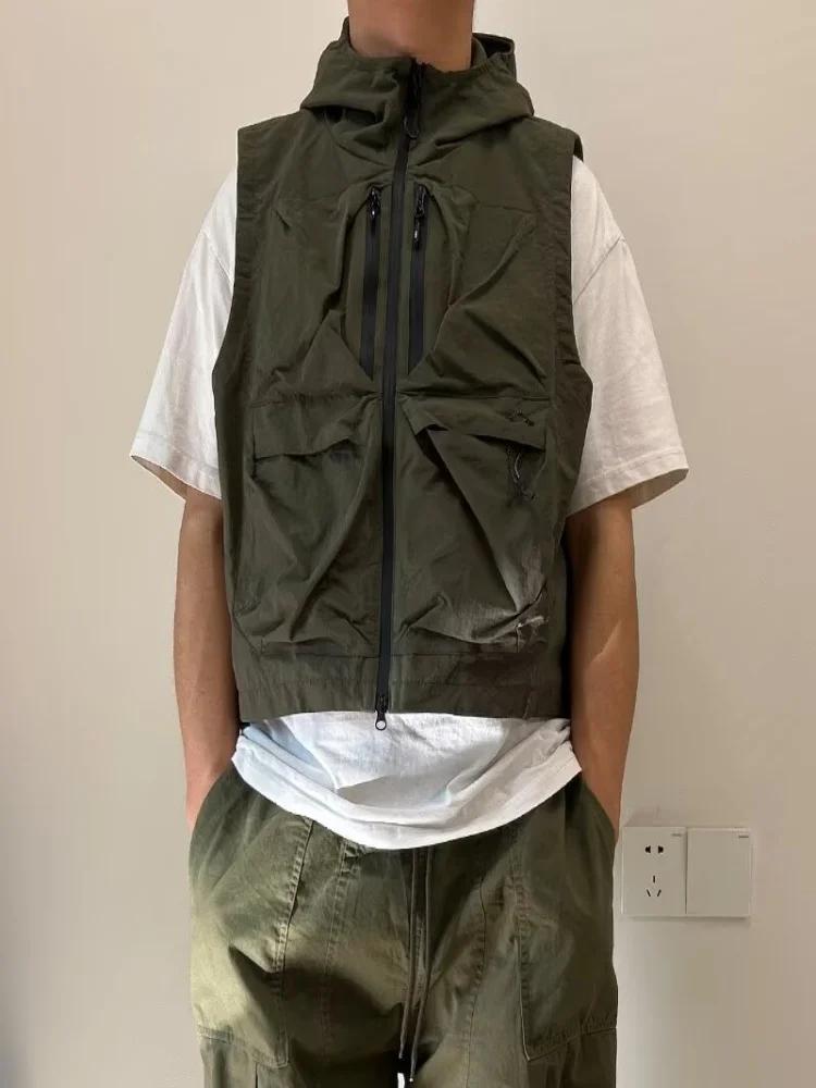 Gilet de chargement fonctionnel japonais pour hommes, nouveau gilet de pêche étanche à poches multip