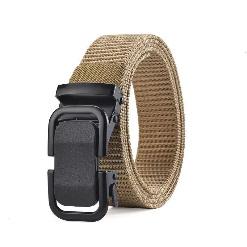 Nouvelle ceinture pour homme à la mode avec boucle automatique : ceinture de travail en denim robust