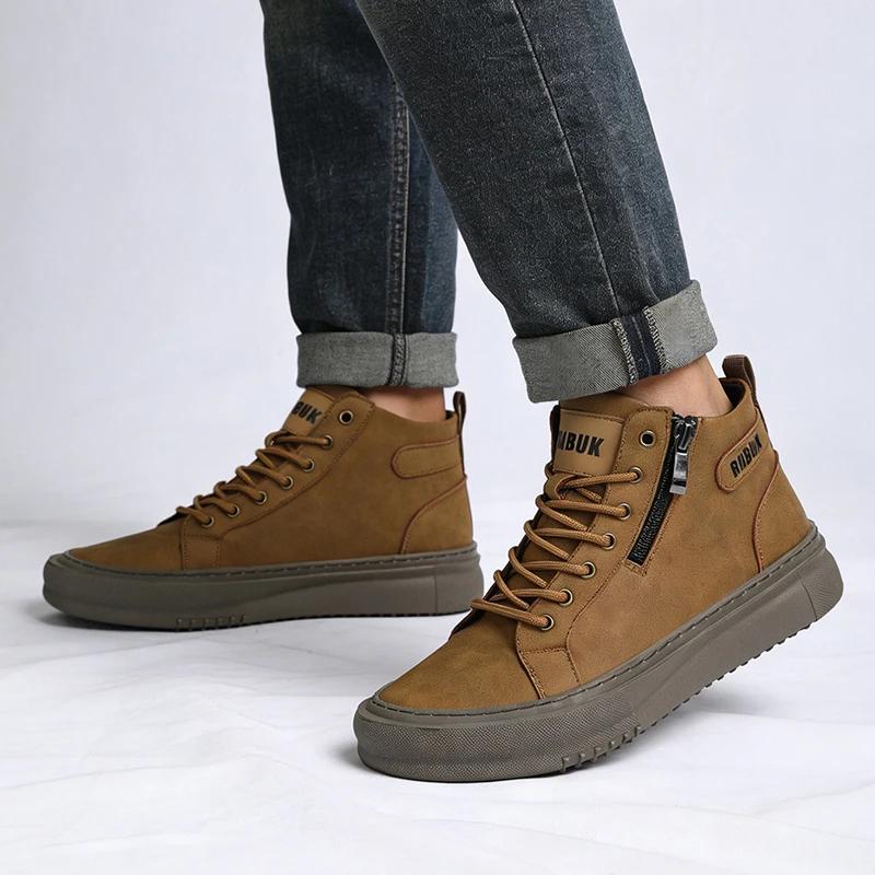 Bubuk chaussures pour hommes nouvelles chaussures décontractées pour hommes à la mode polyvalentes à