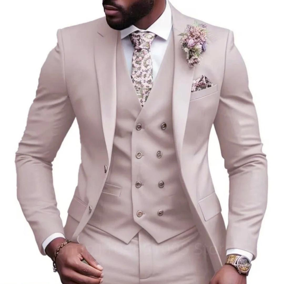 Costumes pour hommes d'affaires de haute qualité, coupe ajustée, vêtements masculins élégants, maria