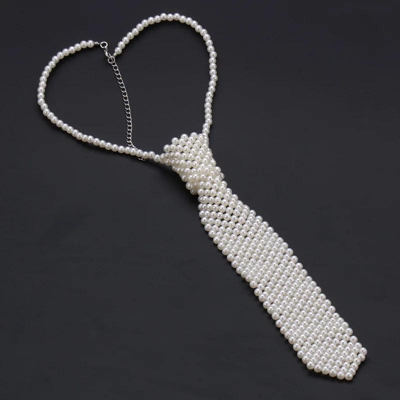 Cravate en perles populaire, style tendance, vêtements de tempérament pour garçons et filles, nœud p