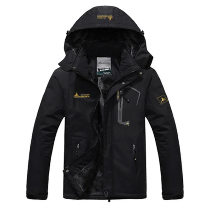 Parka coupe-vent pour hommes, manteaux de fourrure coupe-vent épais et chauds, style militaire à cap