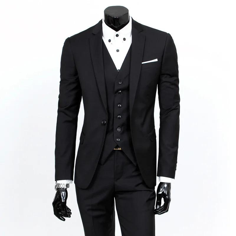 Slim Fit meilleur homme costume hommes d'affaires décontracté sur mesure veste et pantalon Ensemble