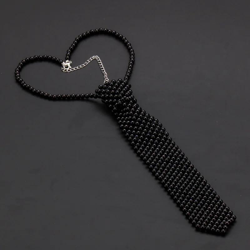 Cravate en perles populaire, style tendance, vêtements de tempérament pour garçons et filles, nœud p