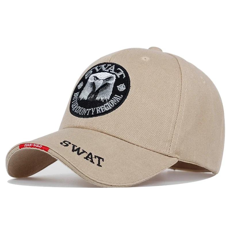 SWAT – casquette de Baseball pour hommes, motif d'aigle brodé, casquette à visière réglable, visière