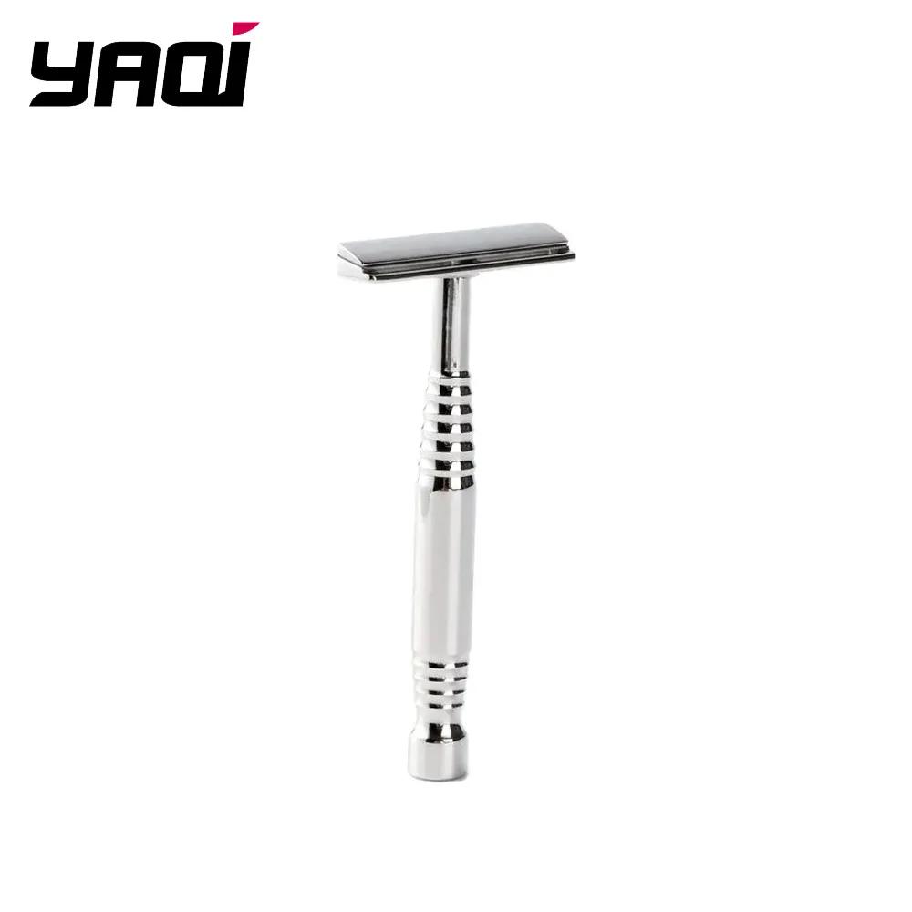 YAQI Romulus – rasoir de sécurité pour hommes, lame AC en acier inoxydable 316, poli, à un seul bord