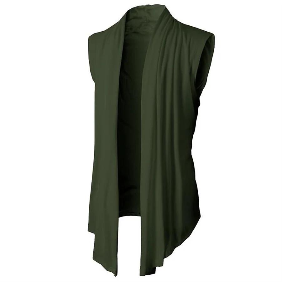 Veste sans manches pour hommes, gilet tricoté, mode de rue, Cardigan Punk Hip Hop, haut décontracté,