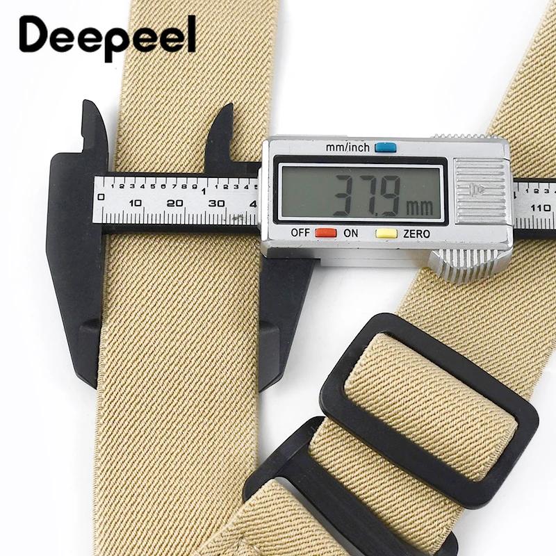 Deepeel 3.8*125 cm mode hommes bretelles adulte 2 Clips côté bretelles en plastique sangle pour cein