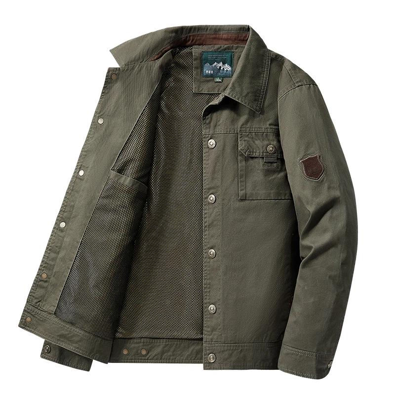 Blouson aviateur coupe-vent chaud pour hommes, vestes cargo, manteau d'opérabilité, style britanniqu