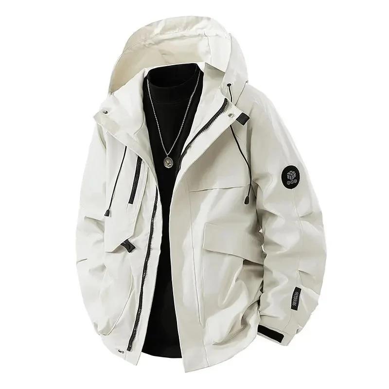 Nouvelle veste imperméable coupe-vent pour homme 2025, veste décontractée pour le printemps et l'aut