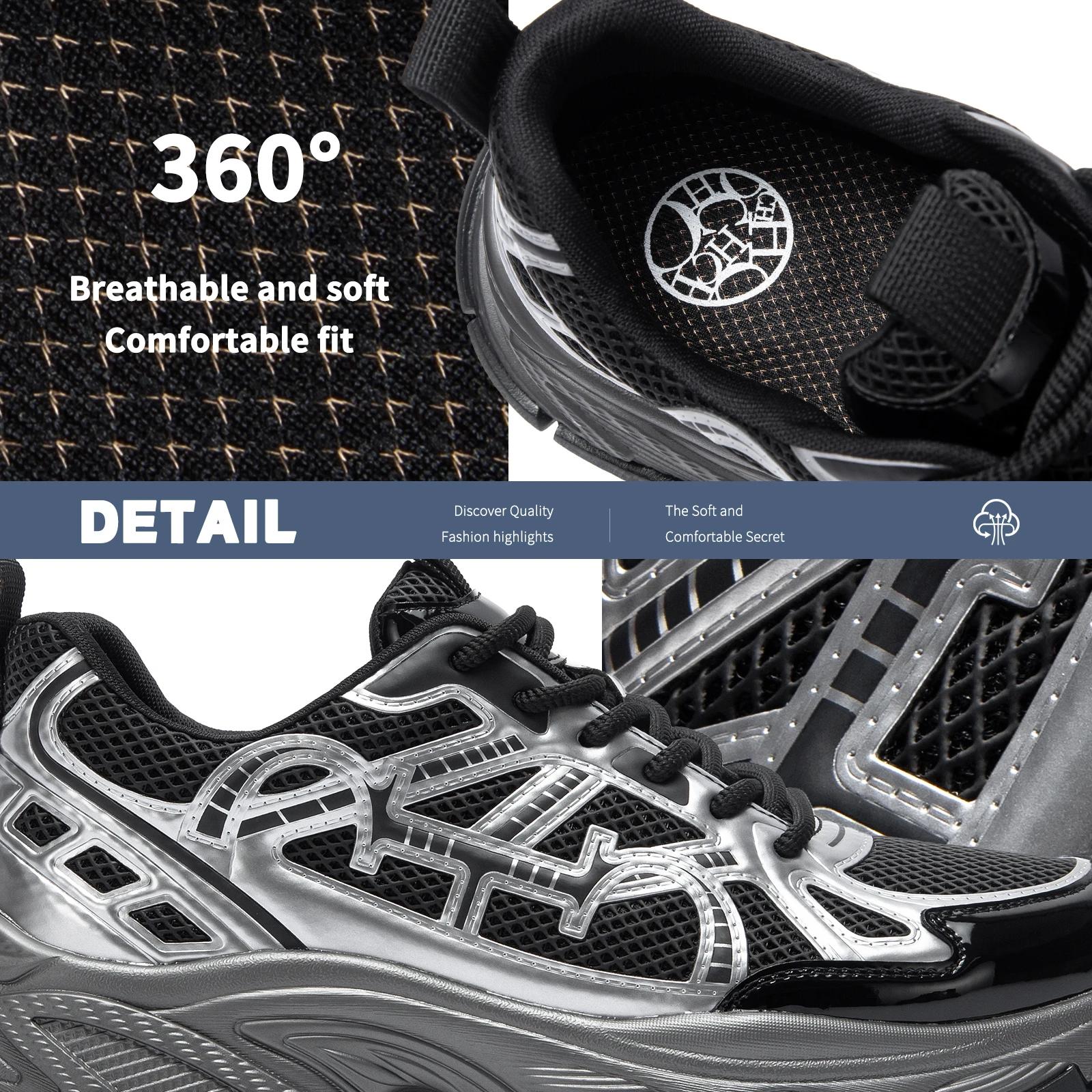 Chaussures décontractées pour hommes été nouvelles chaussures vulcanisées d'extérieur en maille resp