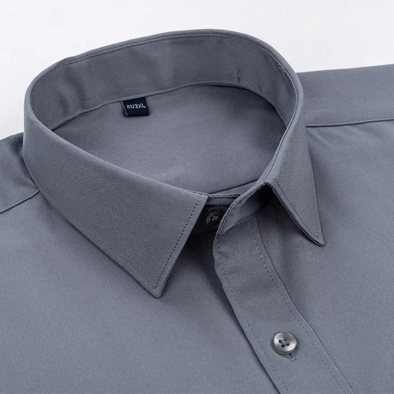 Chemise d'affaires à manches longues pour hommes, vêtements de marque, mince, mince, blanc, document