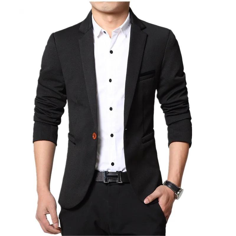 2024 hommes coupe ajustée nouvelle mode Blazer costume veste noir bleu rouge grande taille L à 5XL h