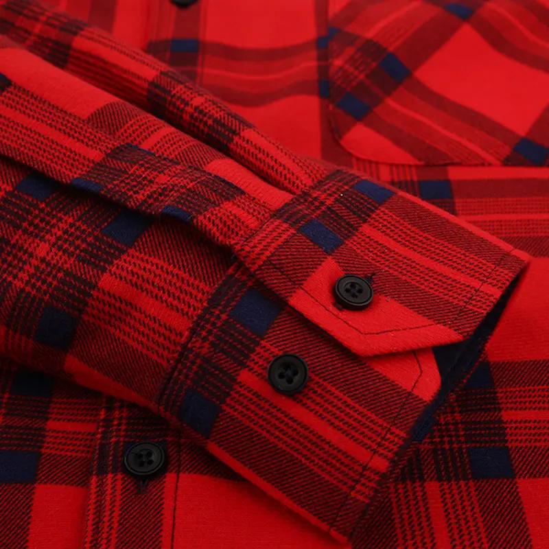Chemise à manches longues pour hommes, taille américaine, automne hiver, chaud, polaire épaisse, pla