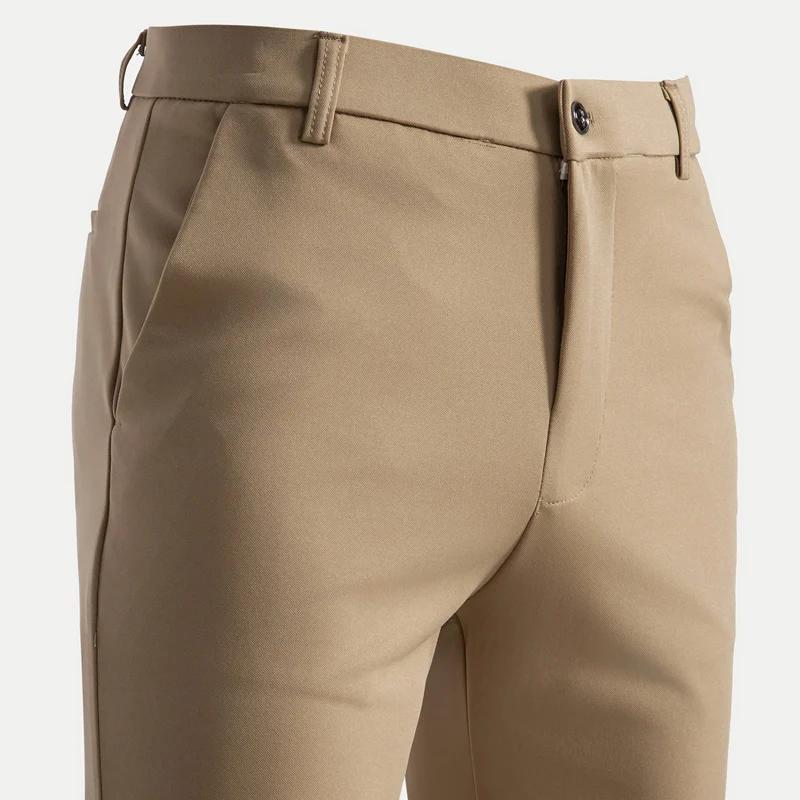 29-42 hommes été mince mode affaires costume décontracté pantalon pantalons longs hommes élastique m