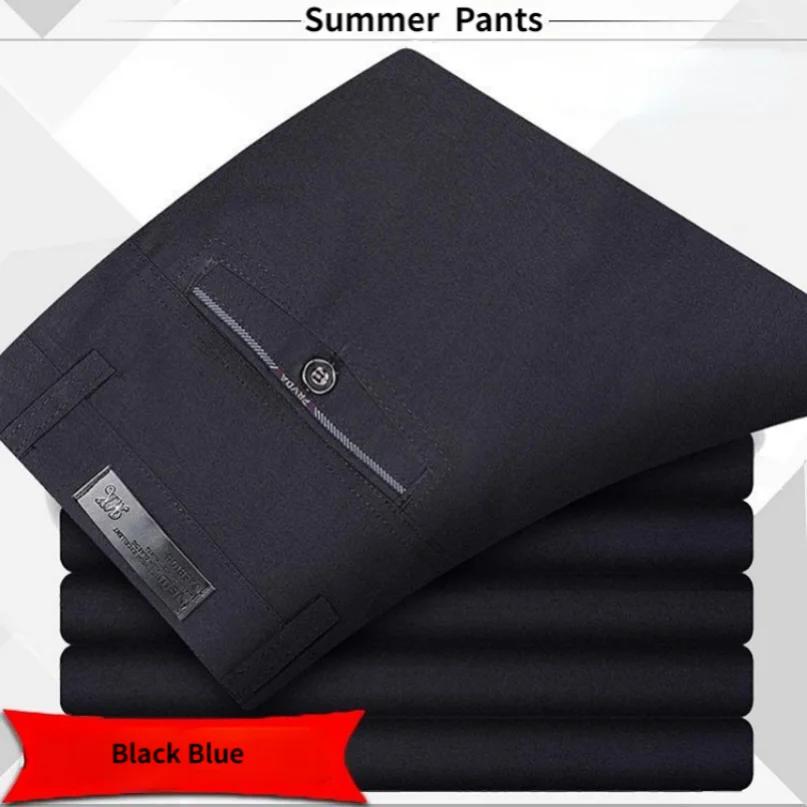 Pantalon de costume pour hommes de haute qualité classique été printemps pantalon taille haute autom
