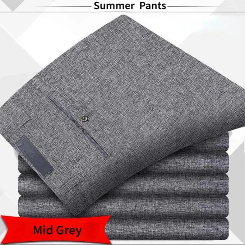 Pantalon de costume pour hommes de haute qualité classique été printemps pantalon taille haute autom